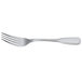 An Arcoroc stainless steel dinner fork with a silver handle.
