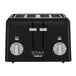 A black STAY by Cuisinart toaster with silver dials and buttons.