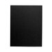 A black rectangular object with a white border.