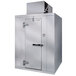 A Kolpak walk-in cooler with an open left hinged door.