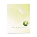 A white paper with the words "global logistics co" covered by a clear Fellowes binding cover.