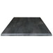 A black square metal table top.