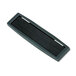 A black rectangular Fellowes Partition Additions nameplate with a white border.