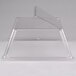 A clear plastic sneeze guard with a clear lid for a Star Grill Max 75 Series Roller Grill.