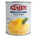 Kime's 28 oz. Premium Canned Peach Halves in Heavy Syrup - 24/Case