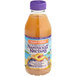 A case of 12 Nantucket Nectars Peach Orange Juice bottles.