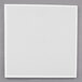 A white square Enjay cake drum with a white border.