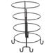A black metal Tablecraft 4 tier display stand.