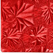A red patterned Enjay square cake drum.