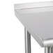 a close-up of a metal table