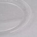 a clear plastic plate with a design on it