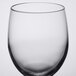 A close-up of a Libbey Bristol Valley chalice wine glass with a thin rim.