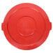 A red plastic Continental lid with handles.