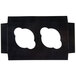 Two black Enjay double cupcake tulip boxes with two white circles cut out of each.