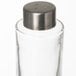 An American Metalcraft glass salt shaker with a silver lid.