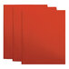 A group of red Universal plastic folders.