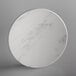 An American Metalcraft faux white marble charger plate.