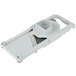 A white and grey Matfer Bourgeat composite vegetable slicer with a handle.