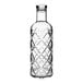 An American Metalcraft plastic water bottle with a diamond pattern.