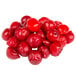 A pile of IQF frozen pitted red cherries.