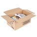 A white box of Trio Brown Instant Gravy Mix with food inside.