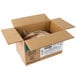 A box with a bag of Brakebush Tender-Licious breaded chicken fillets inside.