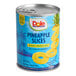 A case of Dole pineapple slices in pineapple juice with a white background.