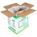 A box of Fresh Gourmet Plain Cube Croutons with a bag inside.
