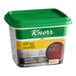 A Knorr 1 lb. container of beef base with a green lid.