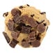 Preformed David's Cookies Triple Chocolate Cookie Dough with chocolate chunks.