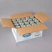 A box of Ken's Foods Bleu Cheese Dressing Cups with a label on it.