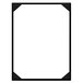 A black rectangular frame with white background.
