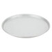 An American Metalcraft tin-plated steel deep dish pizza pan with a white background.