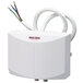 A white Stiebel Eltron Mini-E tankless water heater in a white box with wires attached.