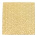 A white paper square with a gold floral pattern.