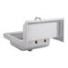 A Regency stainless steel wall mounted hand sink with a faucet and drain.