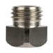 A stainless steel square head blade nut.