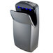 World Dryer V639-A VMax Silver High Impact ABS High-Speed Vertical Hand Dryer - 110-120V, 1200W