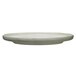 A white Luzerne Porcelain plate with a raised rim.