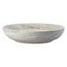 A Luzerne Marble by Oneida porcelain bowl with a white marble finish.