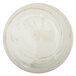 A white Oneida porcelain plate with raised brown swirls.