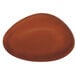 A brown oval Oneida Terra Verde Cotta porcelain serving platter.