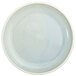A white porcelain plate with a light gray rim.