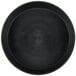 A black Matfer Bourgeat tart/cake pan with a circular rim.