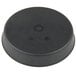 A black round Matfer Bourgeat tart pan with text on it.
