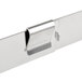 A Matfer Bourgeat stainless steel sheet pan extender with a metal clip.