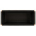 A black rectangular Matfer Bourgeat bread loaf pan with copper trim.
