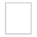 A white rectangular vinyl magnetic door gasket for a refrigeration unit.