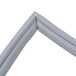 A white vinyl magnetic door gasket corner piece.