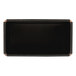 A black rectangular Matfer Bourgeat bread loaf pan with a brown edge.